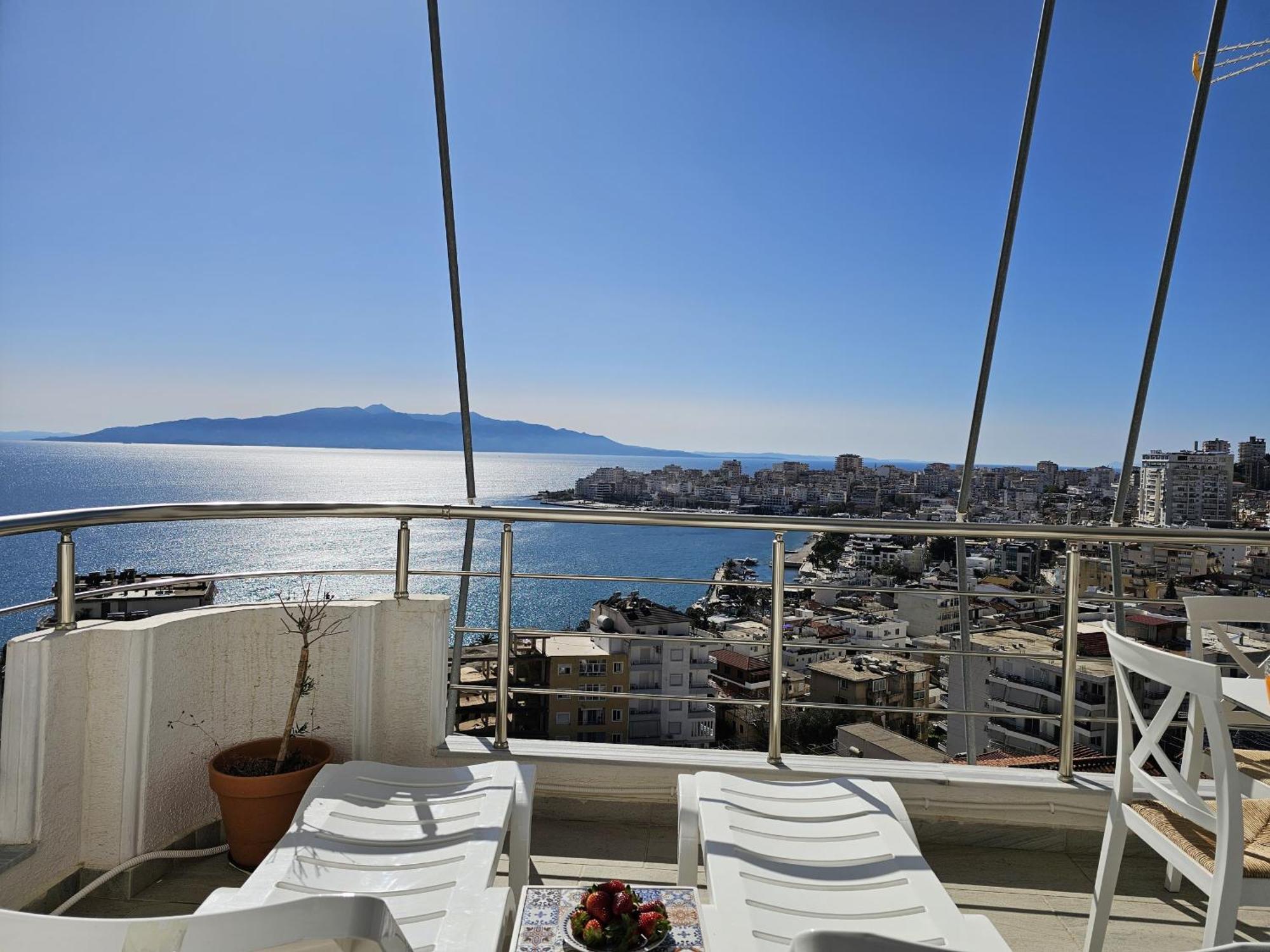 Panorama View Apartments Sarande Ngoại thất bức ảnh